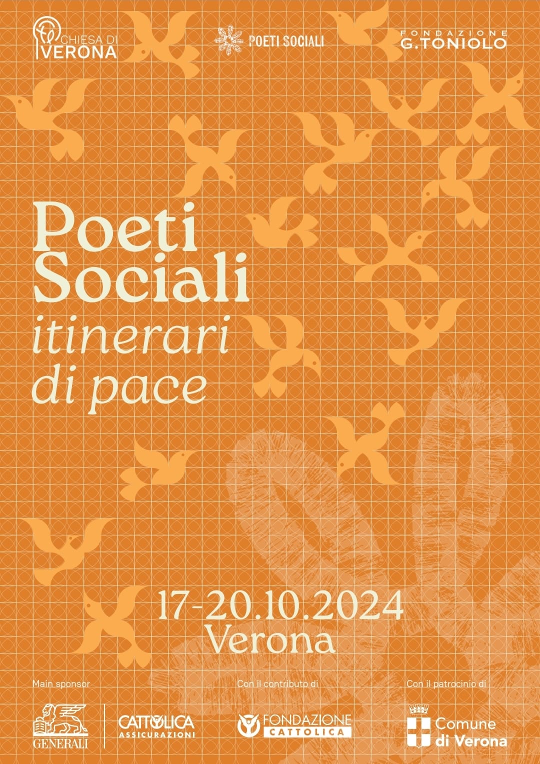 POETI SOCIALI
Itinerari di pace!
Verona 

 Save the date
20 SETTEMBRE 2024 in Villa Buri 
27 SETTEMBRE 2024 al 311 Verona 

 Dalle periferie…